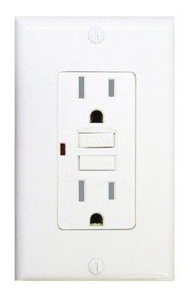 Tamper Resistan Gfi Gfci Outlet 15 Amp 120 Volt 1 Pack White