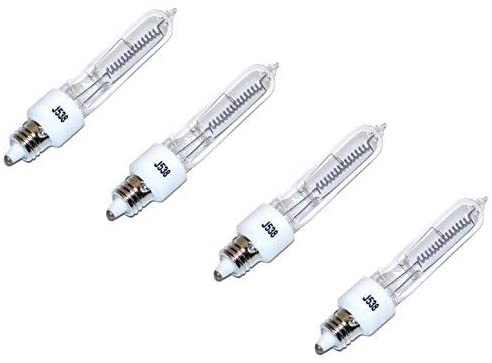 Ciata Lighting 250W T4, E11 Mini-Can Base Clear 1300Hr 4000LM 120V Halogen Light Bulb (4-Pack)