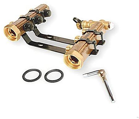 Uponor Wirsbo A2660300 TruFLOW Jr. Manifold Assembly with Balancing Valves & Valveless - Radiant Heating & Cooling, 3-Loop