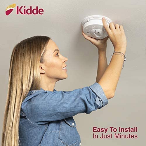 Kidde KN-COSM-IBA Hardwire Combination Smoke Carbon Monoxide Detector Battery Backup Voice Warning Interconnectable (3-Pack)