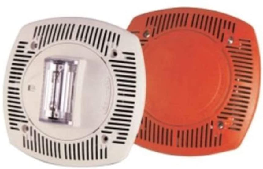 Gentex SSPK24WLPW 24VDC Low Profile Wall Mount Speaker& Strobe - Off-White Faceplate