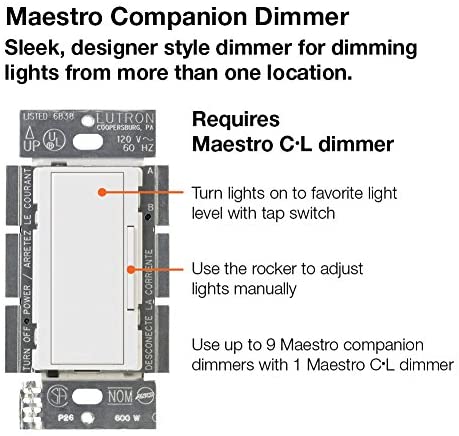 Lutron Maestro Companion Dimmer