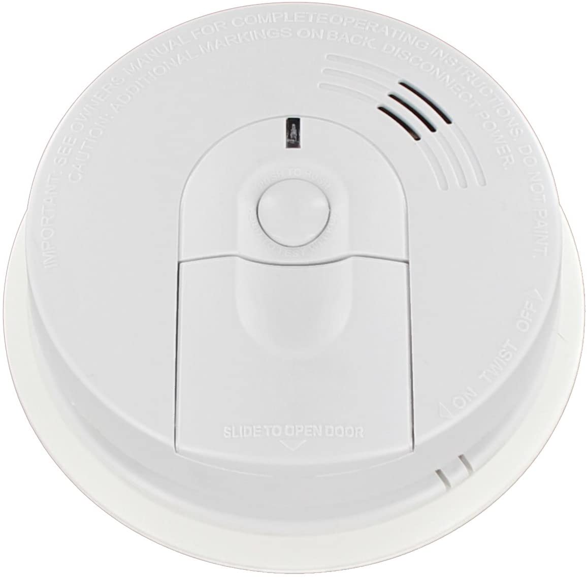 Kidde I4618AC Alarm Hardwire Smoke Detector with 9V Backup and Front Load Battery Door | Model i4618, White