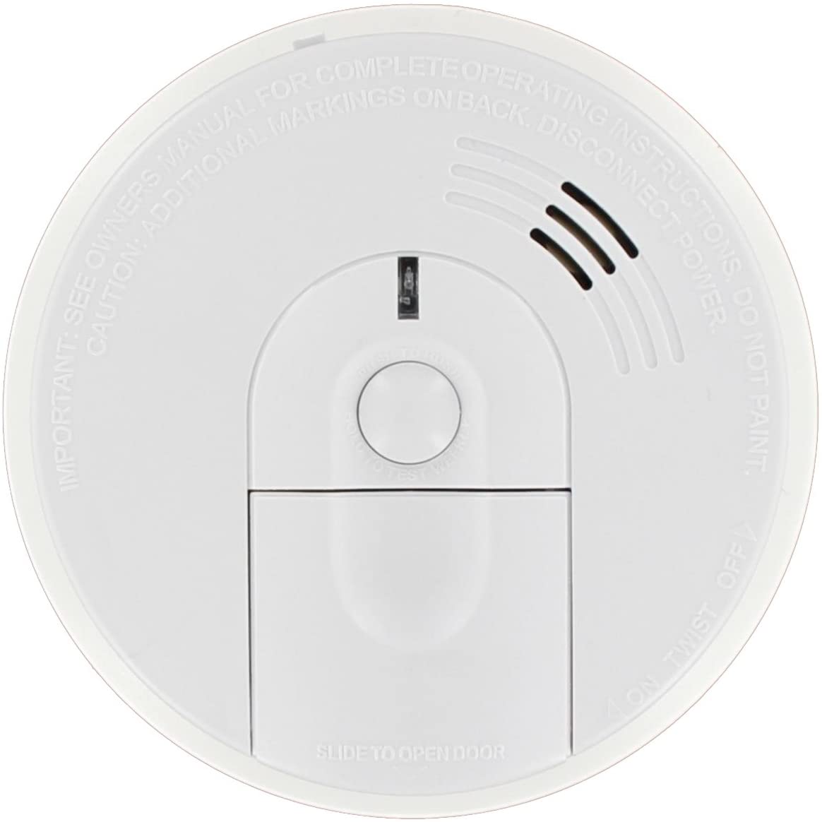 Kidde I4618AC Alarm Hardwire Smoke Detector with 9V Backup and Front Load Battery Door | Model i4618, White