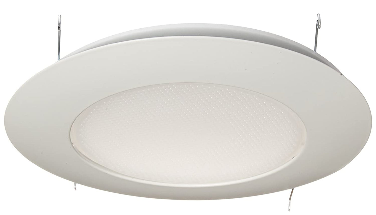 Elco Lighting EL12W S 6" Shower Trim with Albalite Lens - EL12,White