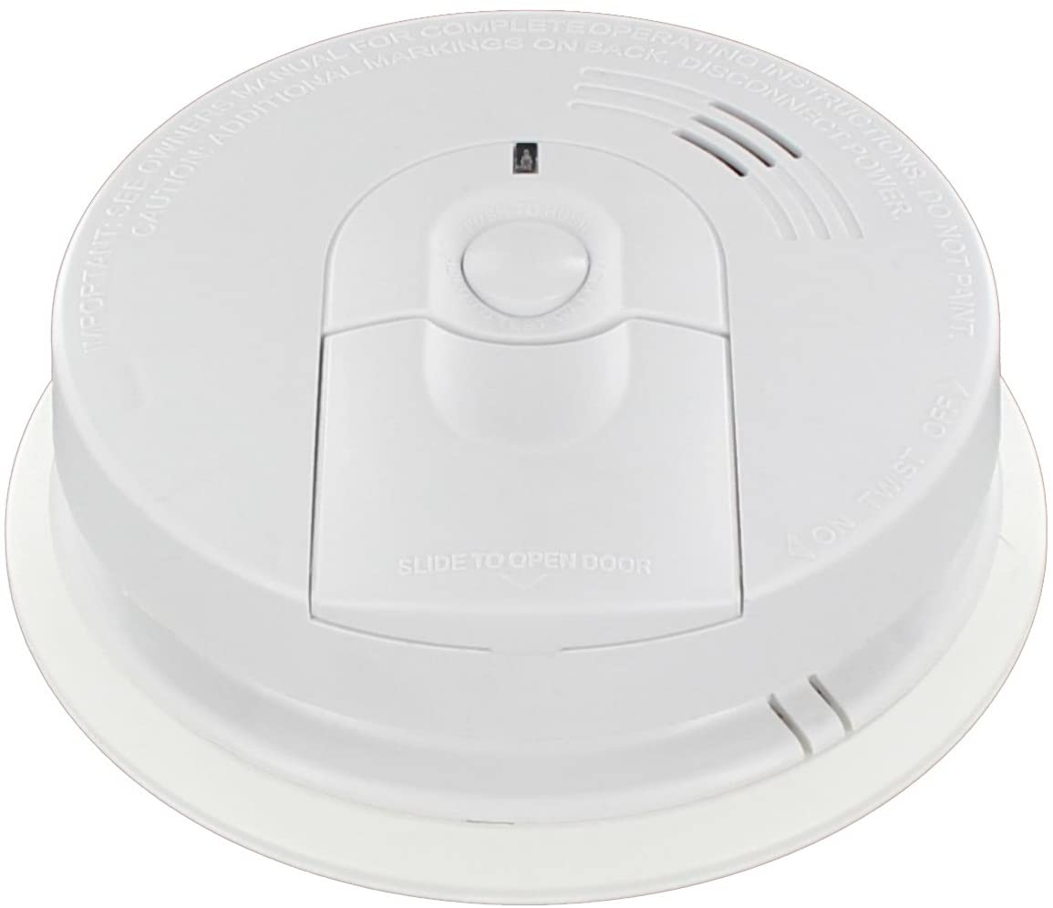 Kidde I4618AC Alarm Hardwire Smoke Detector with 9V Backup and Front Load Battery Door | Model i4618, White