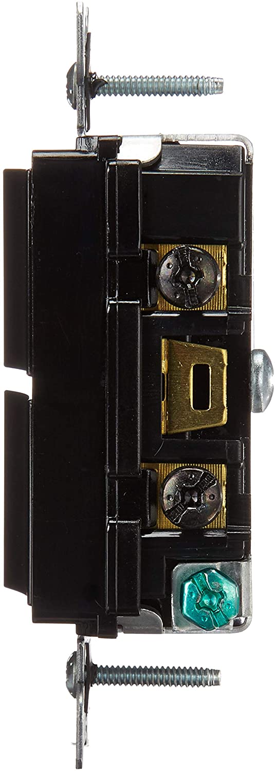 Leviton 15 Amp, 120/277 Volt, Decora Brand Style Single-Pole/Single-Pole Ac Combination Switch, Commercial Grade